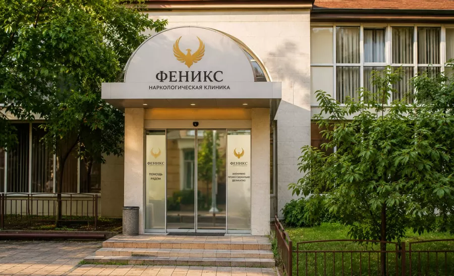 Вход в наркологическую клинику «Феникс» в Барнауле